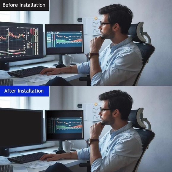 24" Privacy Screen Filter for Monitor 16:9 Anti-Glare Anti-Scratch Protector - Picture 8 of 10